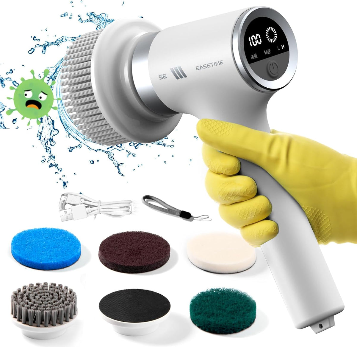 Electric Spin Scrubber for Cleaning